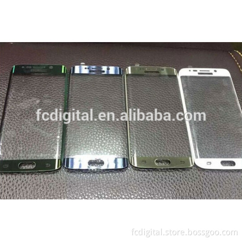 Colourful mirror effect curved edge Electroplating Full Cover Tempered Glass Screen protector for Samsung Galaxy S6 edge